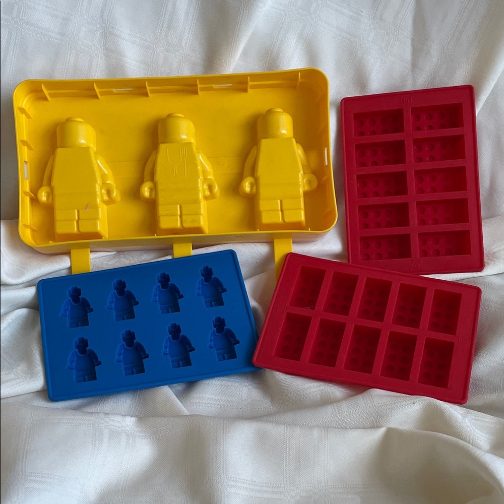 Colorful LEGO Candy or Ice Mold Set of 4